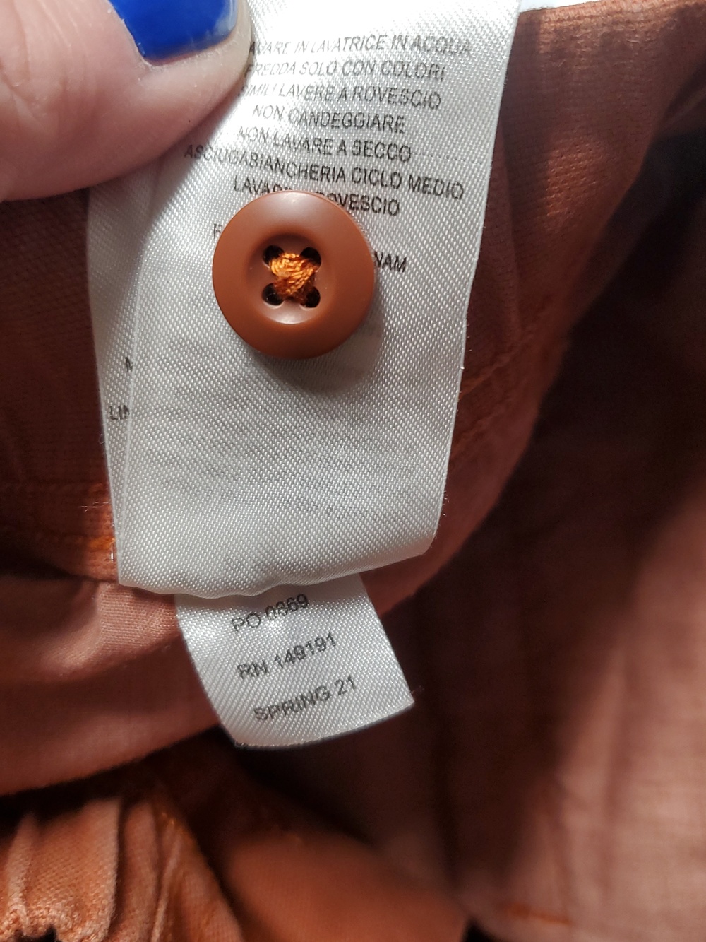 Topo Designs Mens Dirt Pants Size Large Classic Burnt Orange Organic Cotton Blen - Picture 11 of 16